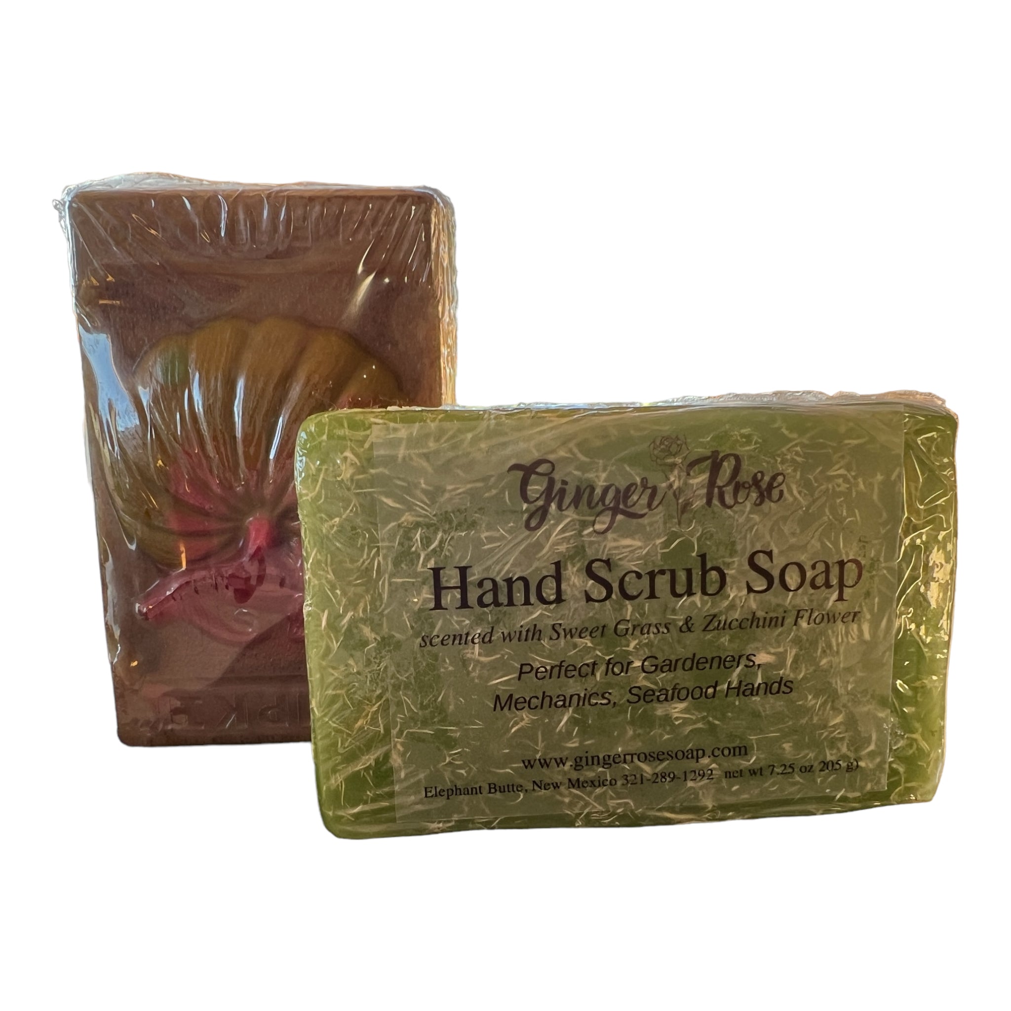 Hand Scrub Soap Ginger Rose Soap