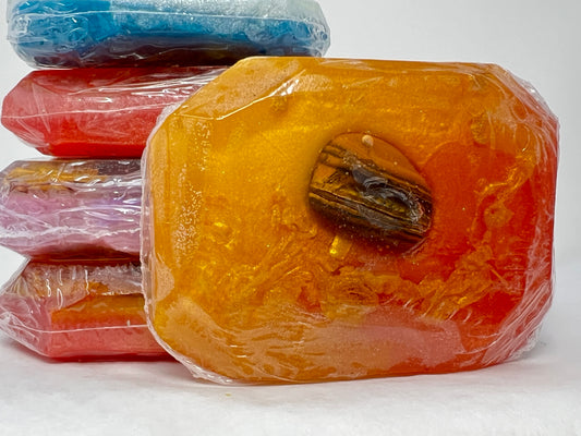 Tiger Eye Crystal Soap
