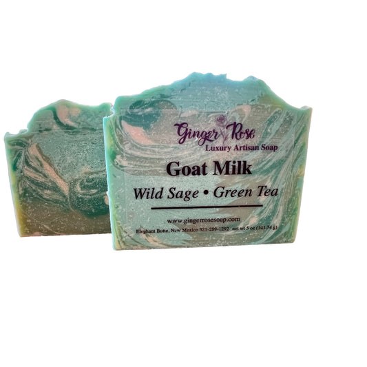 Soap - Goat Milk scented with Wild Sage and Green Tea