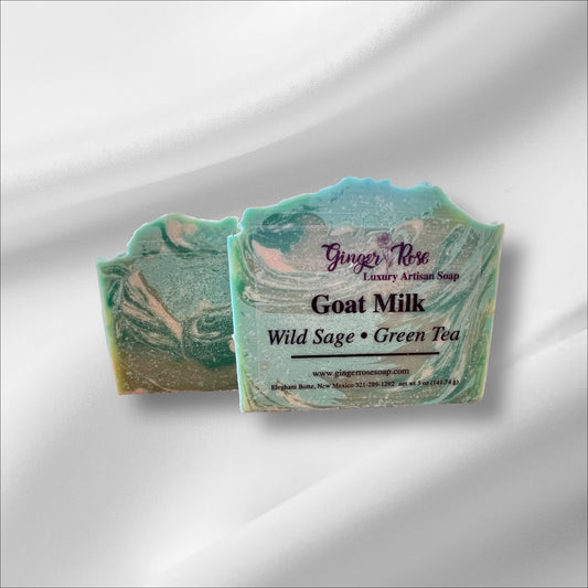 Goat Milk scented with Wild Sage and Green Tea