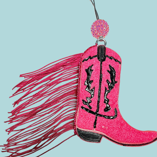 Cowboy Boots with fringe Freshie