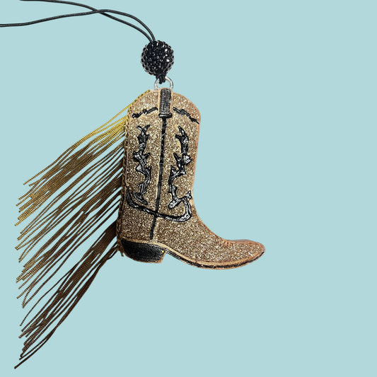 Cowboy Boots with fringe Freshie